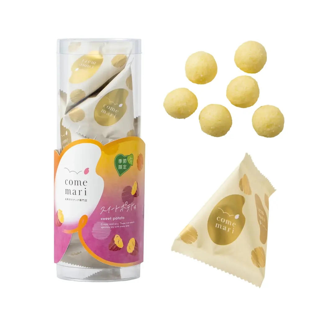 お米のスナック専門店「comemari(こめまり)」から季節限定『スイートポテト味』新発売 画像 2