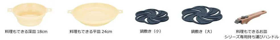 2種類の『料理もできるお皿5点セット』8月21日新発売 画像 7