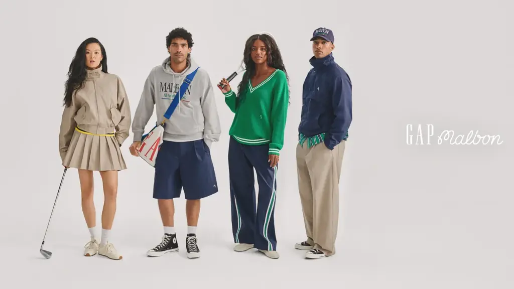GapとMalbonが再タッグを組み、アメリカンスポーツウェアを再解釈したコラボレーション第2弾を発表 画像 1