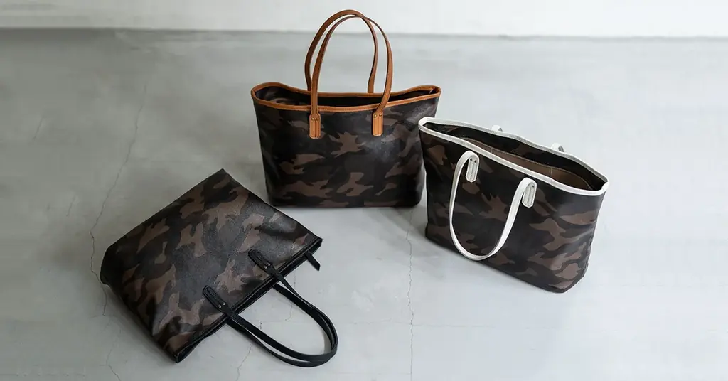 Yutka ウートカ Mサイズ、上品カモフラトート登場