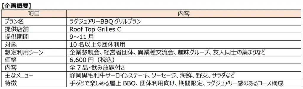 静岡黒毛和牛サーロインをラグジュアリーな貸切屋上BBQで堪能 画像 2