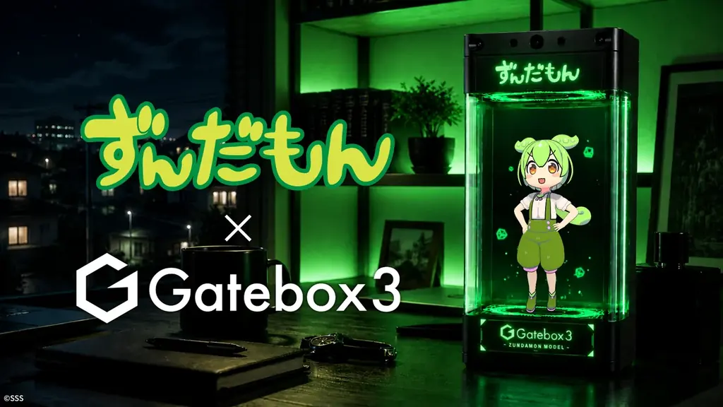 9月開始｜Gatebox3にずんだもん登場、事前登録受付中