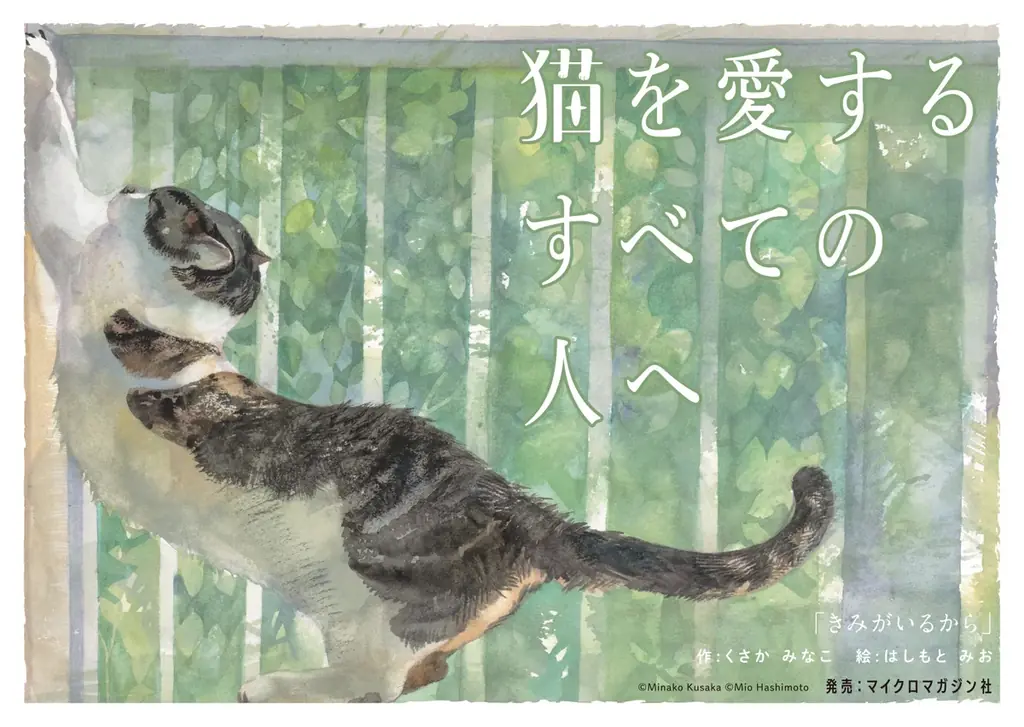 猫好きさん犬好きさん横須賀に集まれ！ 愛猫・愛犬とのかけがえのない日々を綴った人気絵本『きみがいるから』『きみとの さんぽみち』。9/12より絵本専門店うみべのえほんや ツバメ号にて原画展開催決定！ 画像 3