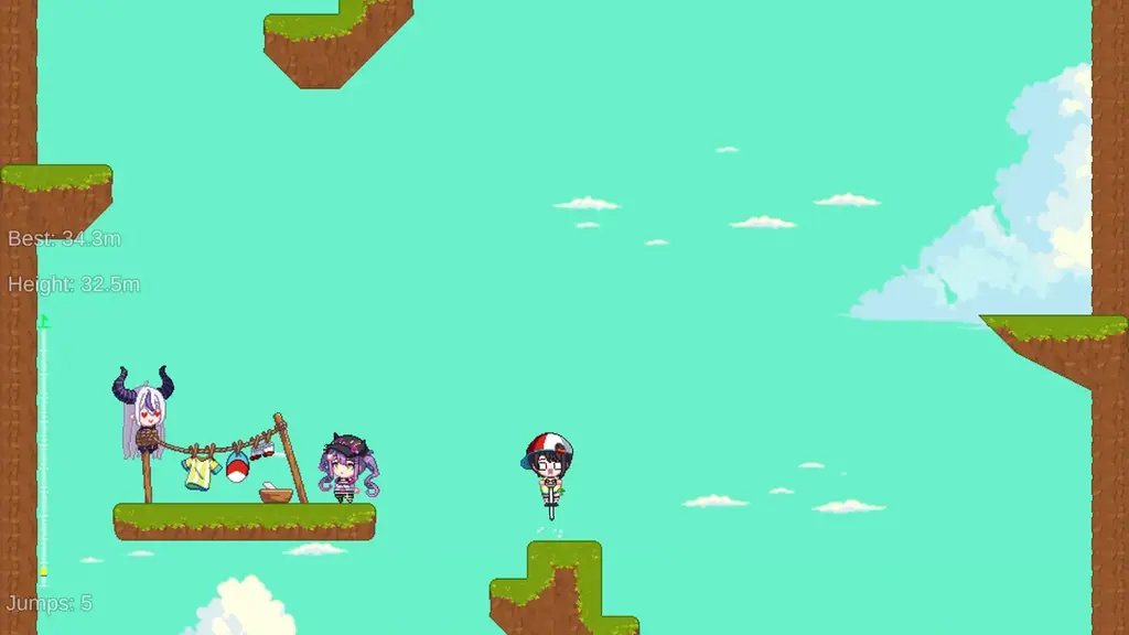 「holo Indie」より、高難易度ジャンプアクションゲーム『Suba Pogo』のSteamストアページを公開！ 画像 3