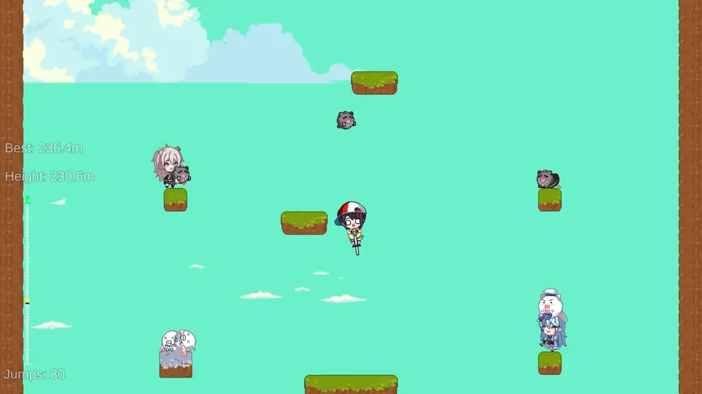 「holo Indie」より、高難易度ジャンプアクションゲーム『Suba Pogo』のSteamストアページを公開！ 画像 4