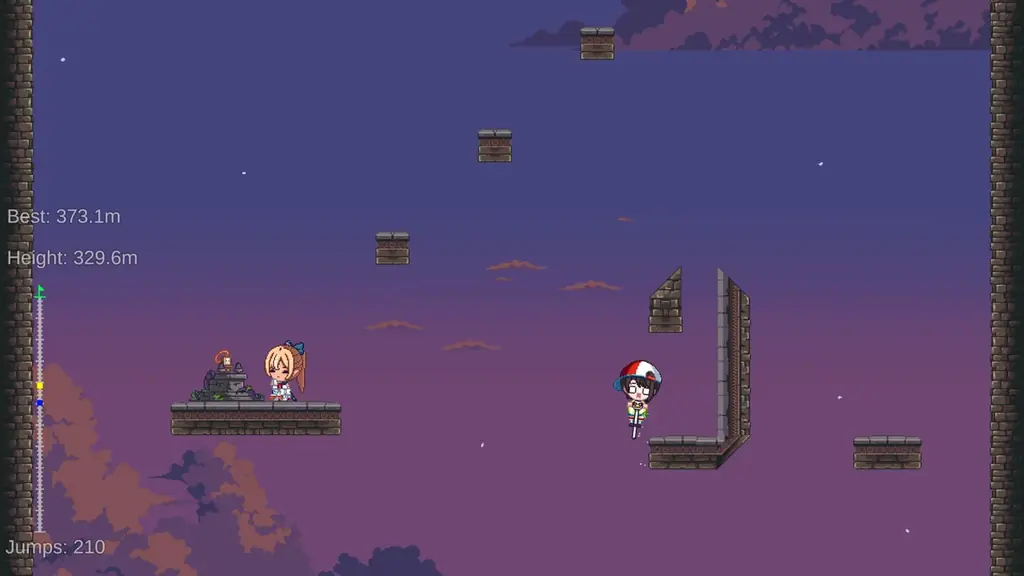 「holo Indie」より、高難易度ジャンプアクションゲーム『Suba Pogo』のSteamストアページを公開！ 画像 5