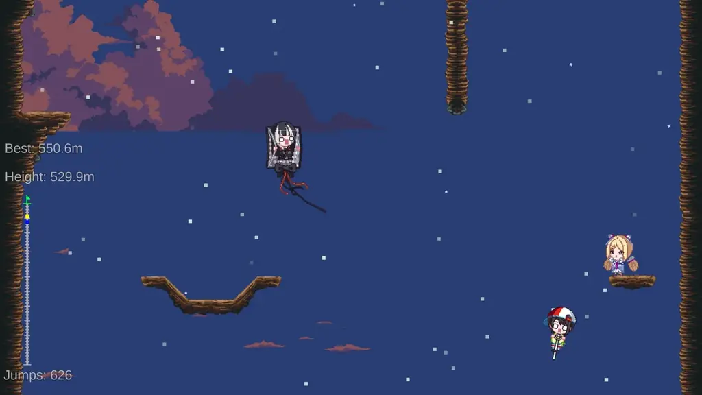 「holo Indie」より、高難易度ジャンプアクションゲーム『Suba Pogo』のSteamストアページを公開！ 画像 6
