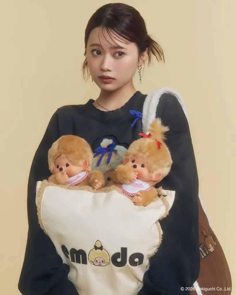 「EMODA（エモダ）」人気キャラクター「モンチッチ」と初のコラボレーションが実現。Z世代のファッションアイコン・瀬川陽菜乃さんをLOOKモデルに起用 画像 8