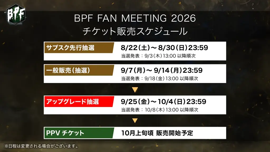 「Blood Party Friday」みんなと一緒に創る、2年振りのファンミーティング！2026年10月18日（日）ニューピアホールにて開催決定！ 画像 6