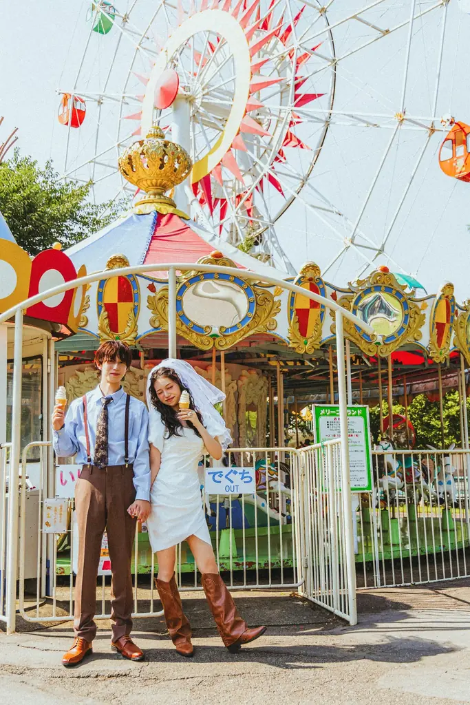 映えるレトロが熱い！遊園地ロケーションで叶える「映画のヒロイン風」ウェディング撮影が新登場。 画像 3