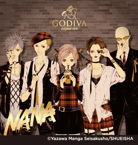 「ゴディバ×NANA コレクション」第2弾はチョコレートコレクションが登場！ショコリキサーやタンブラー、アイスと保冷バッグセットも矢沢あい描きおろしイラストにて登場！ 画像 19