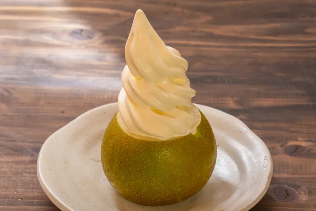 埼玉の名産品・梨と温泉のコラボ。おふろcafe 白寿の湯にて季節のおふろ「梨の葉風呂」を開催中。梨を使用した夏期限定スイーツの提供も。 画像 3