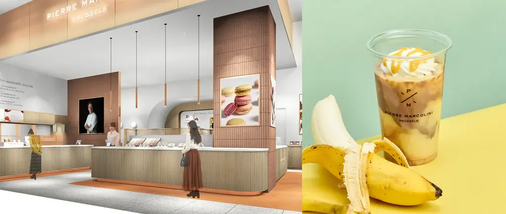 9月17日開店 ピエール マルコリーニ自由が丘店、限定ドリンクとできたてアイス