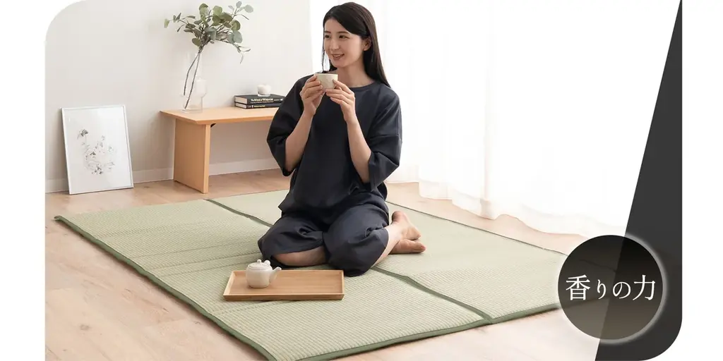 薄い“ござ”では味わえない！畳の清涼感と高反発の心地よい弾力。寝る・寛ぐ・畳むを自由にする、新感覚の畳マルチパッドが新登場！ 画像 9