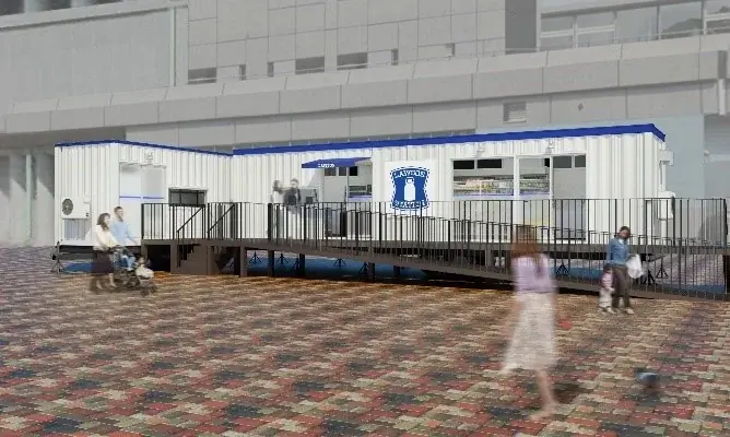 ローソン初のトレーラーハウス店、8月27日海老名公園に