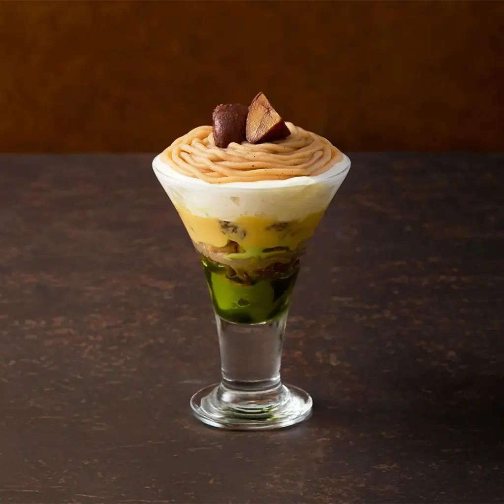 【nana’s green tea】創業25周年記念　抹茶を味わう期間限定商品第2弾は栗にフォーカス　秋限定「抹茶と渋皮栗のモンブランパフェ」「抹茶の栗あんラテ」を発売 画像 3