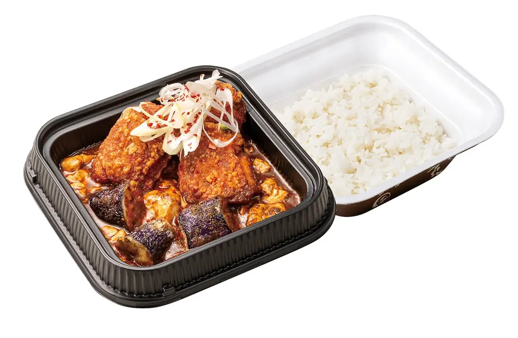 白米が止まらない！からあげも麻婆豆腐も麻婆茄子も全部乗せ。「旨辛にんにくからあげの鉄板麻婆定食」からやまで販売開始！ 画像 5