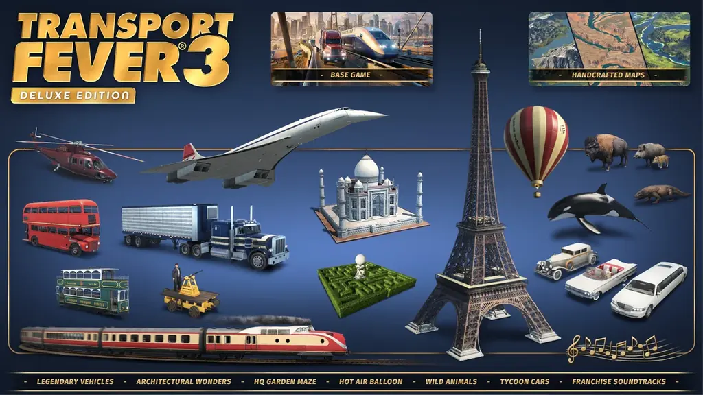 『Transport Fever 3』、PC／コンソール向けに9月29日発売決定 デラックスエディション＆コレクターズエディションを公開、予約受付開始 画像 4