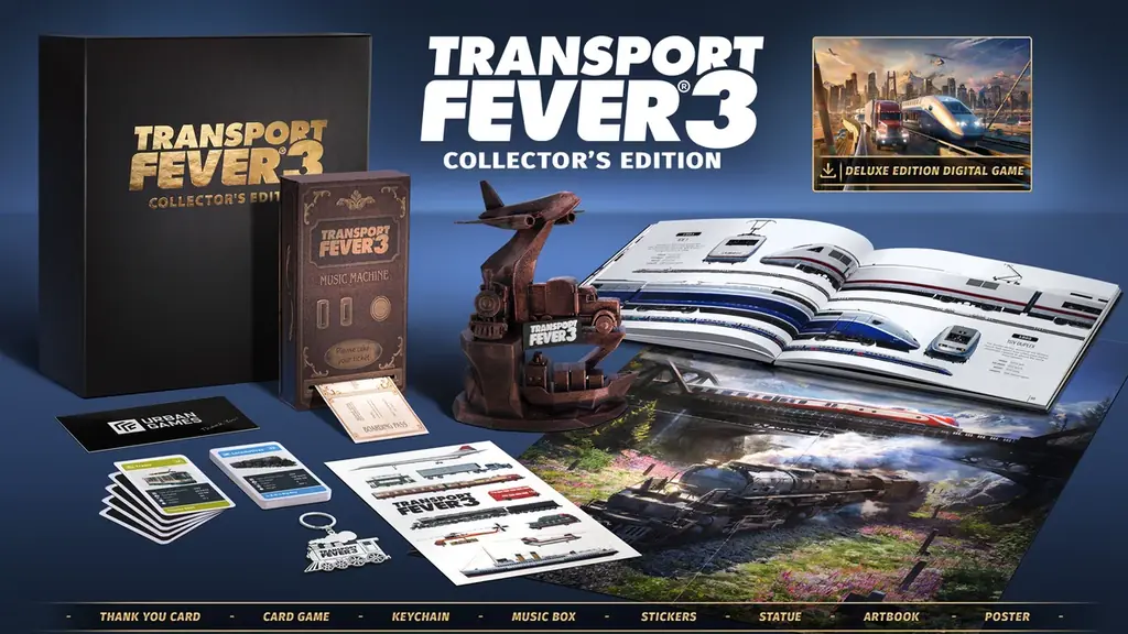 『Transport Fever 3』、PC／コンソール向けに9月29日発売決定 デラックスエディション＆コレクターズエディションを公開、予約受付開始 画像 5