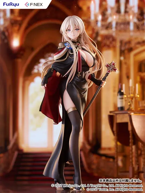 『アズールレーン』より、7周年記念イラストをモチーフにした正装姿の「ビスマルク」がフィギュア化。あみあみにて予約受付中。 画像 4