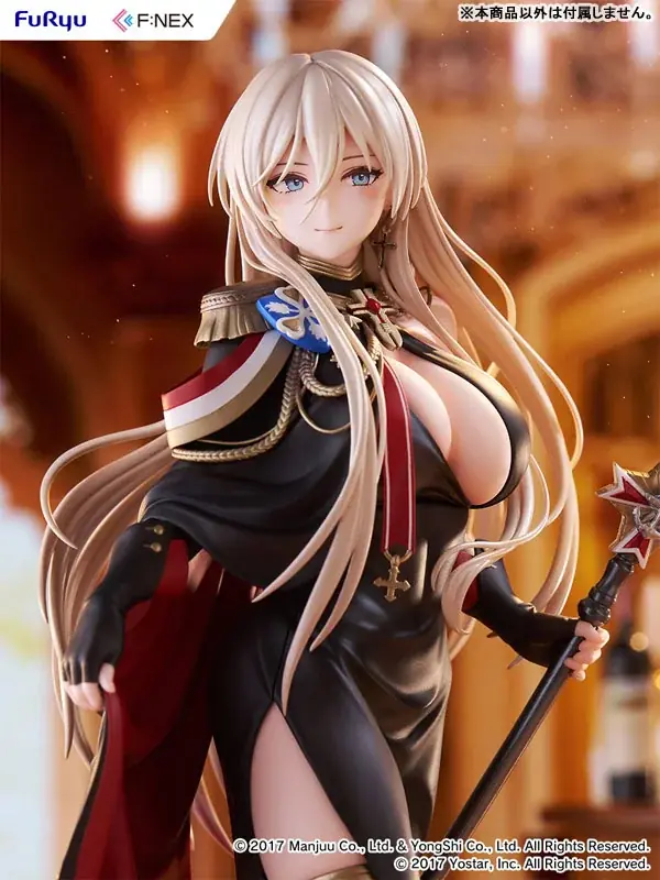 『アズールレーン』より、7周年記念イラストをモチーフにした正装姿の「ビスマルク」がフィギュア化。あみあみにて予約受付中。 画像 5