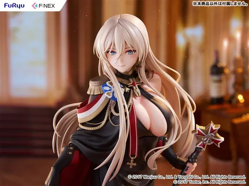 『アズールレーン』より、7周年記念イラストをモチーフにした正装姿の「ビスマルク」がフィギュア化。あみあみにて予約受付中。 画像 7