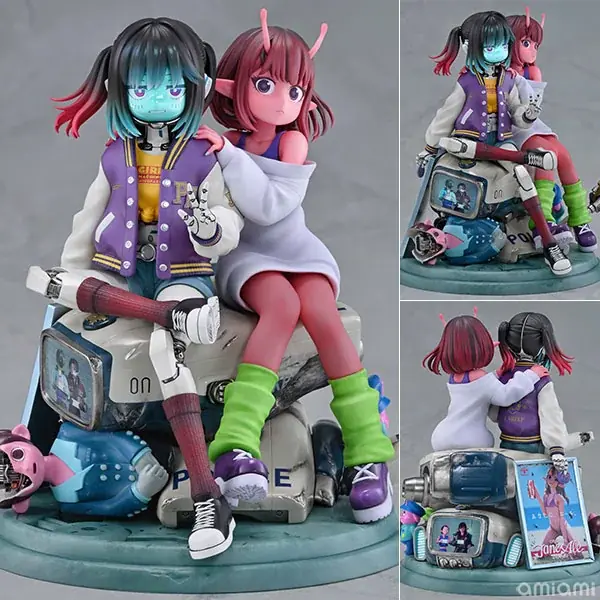 アニメ『銀河特急 ミルキー☆サブウェイ』より、「チハル＆マキナ」がノンスケールフィギュアで登場。あみあみにて予約受付中。 画像 2
