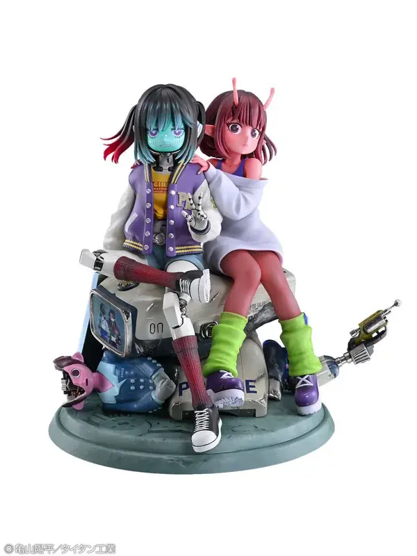 アニメ『銀河特急 ミルキー☆サブウェイ』より、「チハル＆マキナ」がノンスケールフィギュアで登場。あみあみにて予約受付中。 画像 3
