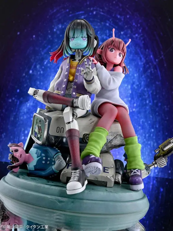 アニメ『銀河特急 ミルキー☆サブウェイ』より、「チハル＆マキナ」がノンスケールフィギュアで登場。あみあみにて予約受付中。 画像 5