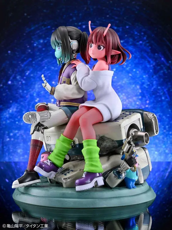 アニメ『銀河特急 ミルキー☆サブウェイ』より、「チハル＆マキナ」がノンスケールフィギュアで登場。あみあみにて予約受付中。 画像 6
