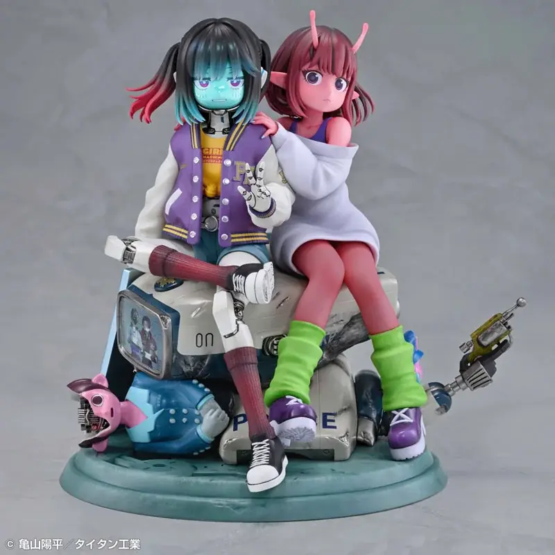 アニメ『銀河特急 ミルキー☆サブウェイ』より、「チハル＆マキナ」がノンスケールフィギュアで登場。あみあみにて予約受付中。 画像 7