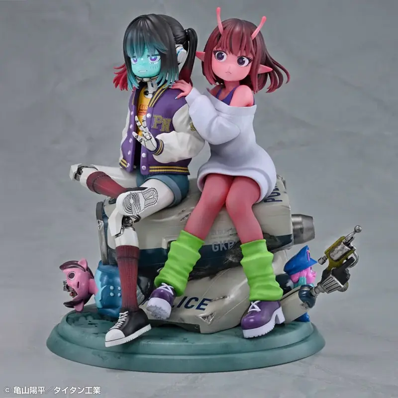 アニメ『銀河特急 ミルキー☆サブウェイ』より、「チハル＆マキナ」がノンスケールフィギュアで登場。あみあみにて予約受付中。 画像 8
