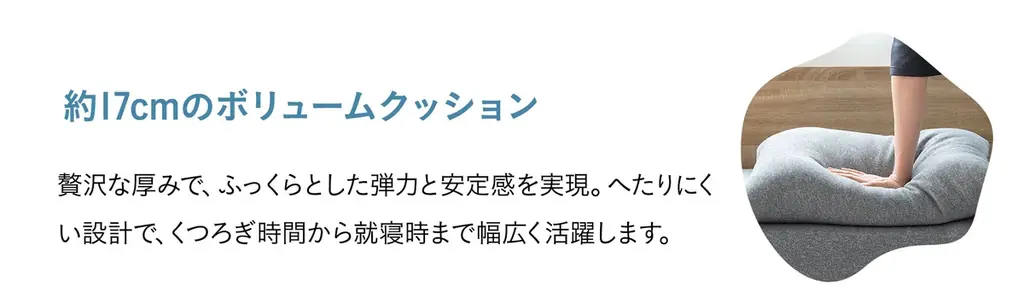 カバーを掛けるだけで「寝具」から「インテリア」へ。エムールで人気のコンパクトショートサイズ（65×180cm）にジャストフィットする専用カバー＆クッションセットが新発売！ 画像 11