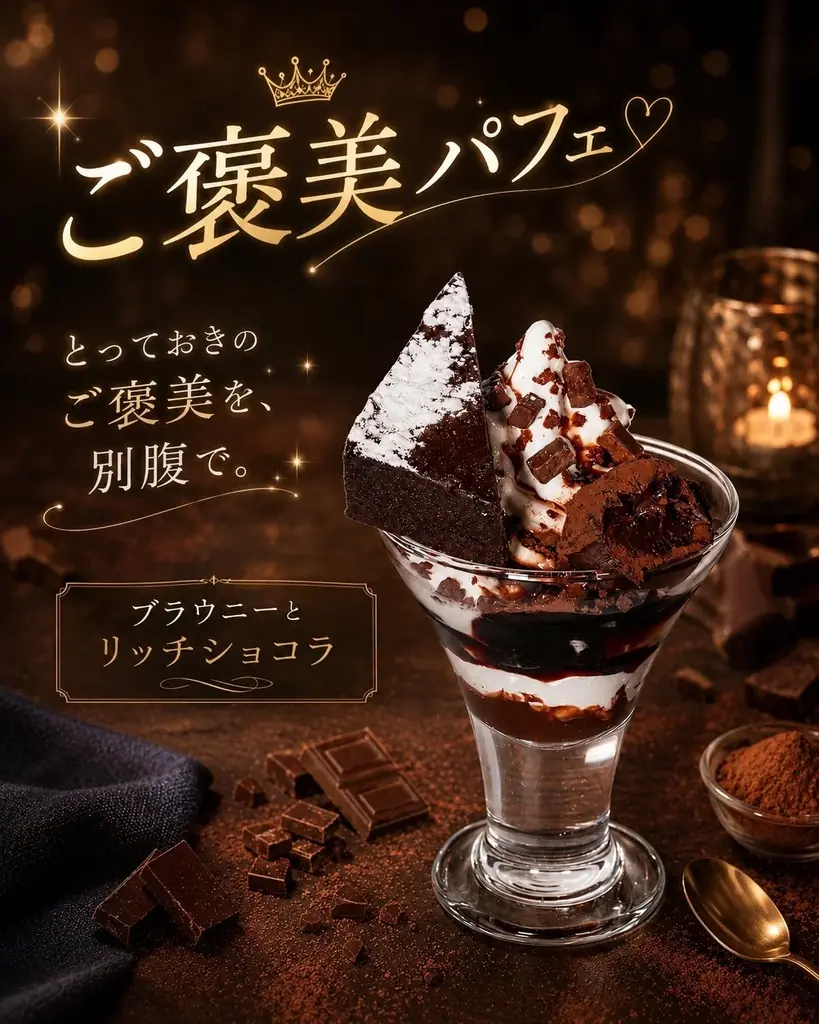 【9月1日(火)スタート】今日の自分に、ご褒美を。「アイスは別腹」の『ご褒美パフェ』全4種が9月限定で登場！ 画像 3