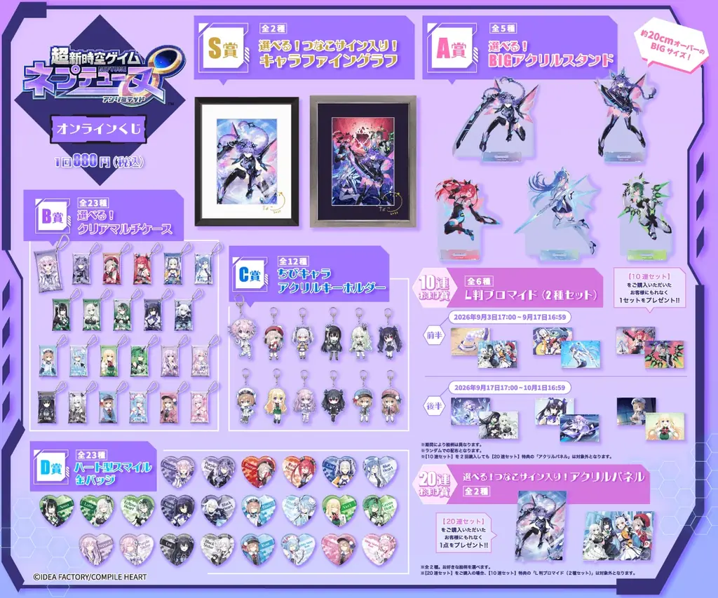 『超新時空ゲイム ネプテューヌ∞（アンリミテッド）』発売記念！「くじ引き堂」にて、オンラインくじ開催決定！ 画像 2