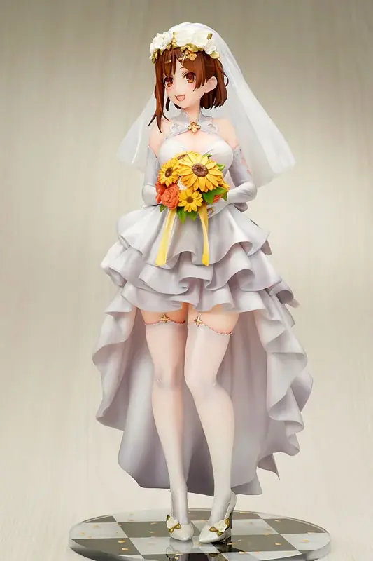 『ライザのアトリエ3 ～終わりの錬金術士と秘密の鍵～』より、「ライザリン・シュタウト」がウェディングドレス姿でフィギュア化。あみあみにて予約受付中。 画像 6