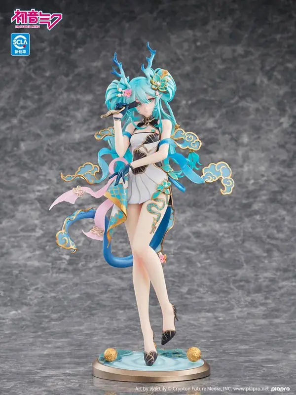 「青龍」をモチーフにアレンジされた「初音ミク」がフィギュアで登場。あみあみにて予約受付中。 画像 14
