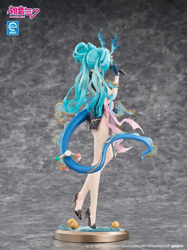 「青龍」をモチーフにアレンジされた「初音ミク」がフィギュアで登場。あみあみにて予約受付中。 画像 16
