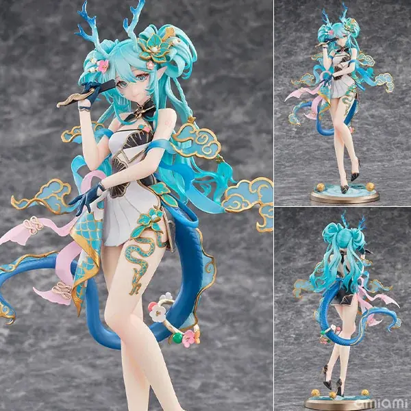 「青龍」をモチーフにアレンジされた「初音ミク」がフィギュアで登場。あみあみにて予約受付中。 画像 2