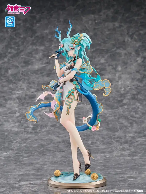 「青龍」をモチーフにアレンジされた「初音ミク」がフィギュアで登場。あみあみにて予約受付中。 画像 20