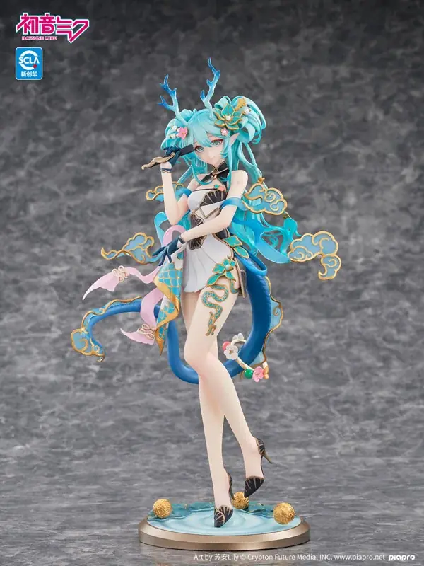 「青龍」をモチーフにアレンジされた「初音ミク」がフィギュアで登場。あみあみにて予約受付中。 画像 21