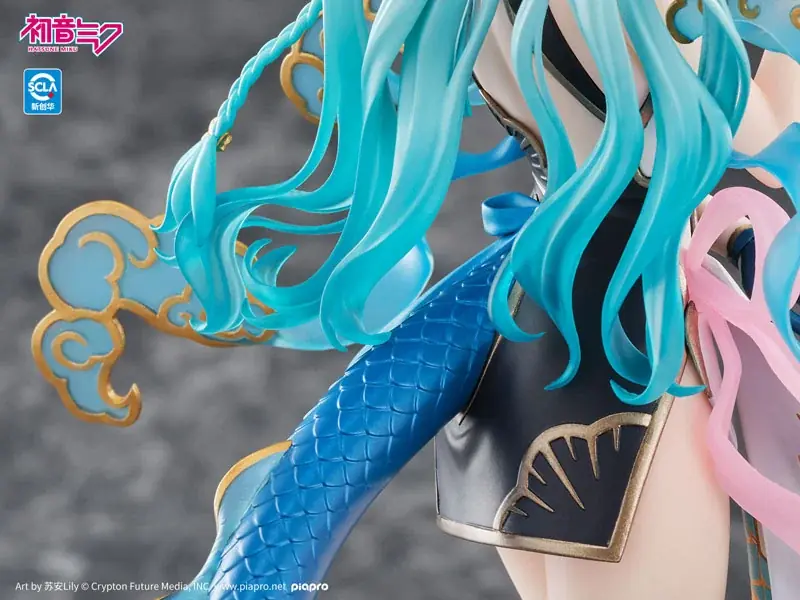 「青龍」をモチーフにアレンジされた「初音ミク」がフィギュアで登場。あみあみにて予約受付中。 画像 22