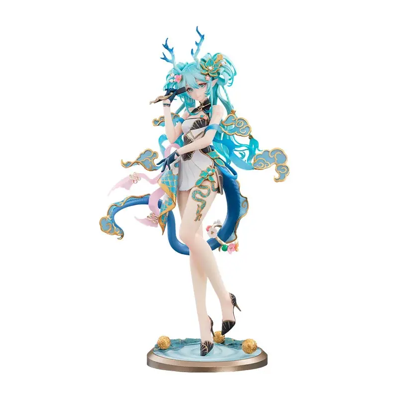 「青龍」をモチーフにアレンジされた「初音ミク」がフィギュアで登場。あみあみにて予約受付中。 画像 4