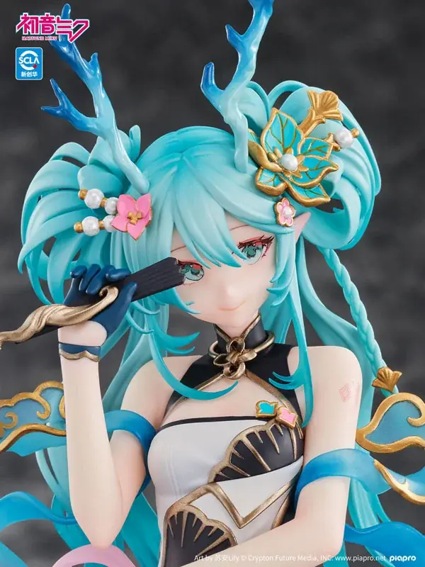 「青龍」をモチーフにアレンジされた「初音ミク」がフィギュアで登場。あみあみにて予約受付中。 画像 9