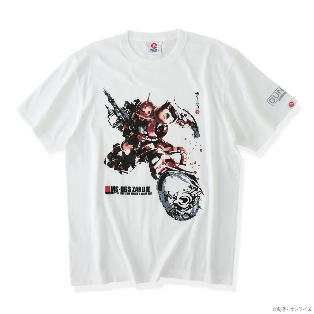 ガンプラBOXアートが、筆絵タッチにて、和の世界観を表現、「STRICT-G JAPANガンプラBOXアートTシャツ」が登場！～ガンダム公式アパレルショップSTRICT-Gより～ 画像 5