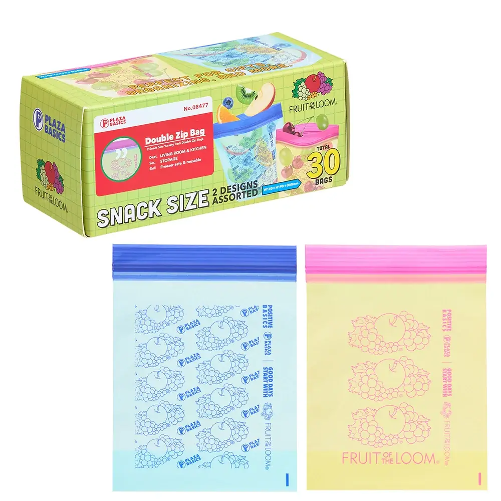 アメリカ発の老舗アパレルブランド「FRUIT OF THE LOOM」 とPLAZAのプライベート雑貨ブランド「PLAZA BASICS」が初のコラボレーション！限定雑貨アイテムを多数ラインアップ。 画像 2