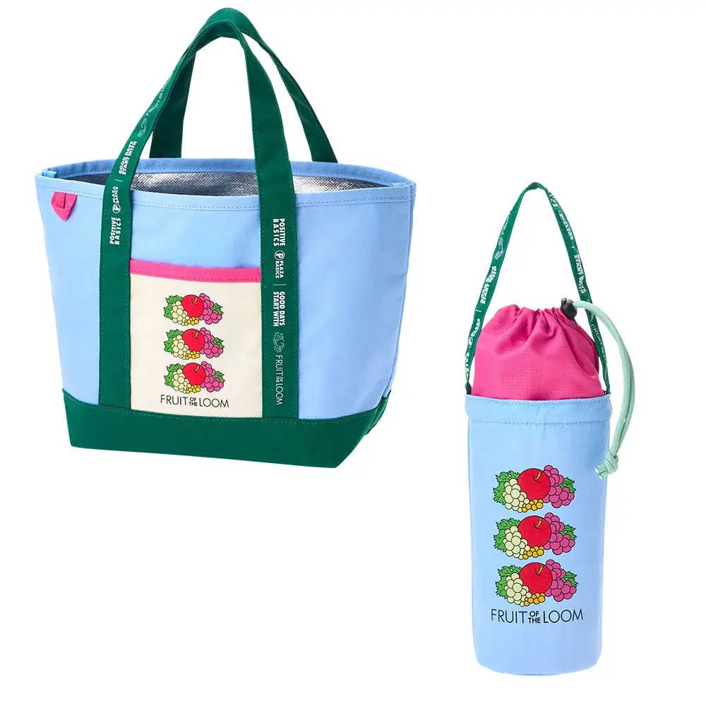 アメリカ発の老舗アパレルブランド「FRUIT OF THE LOOM」 とPLAZAのプライベート雑貨ブランド「PLAZA BASICS」が初のコラボレーション！限定雑貨アイテムを多数ラインアップ。 画像 5
