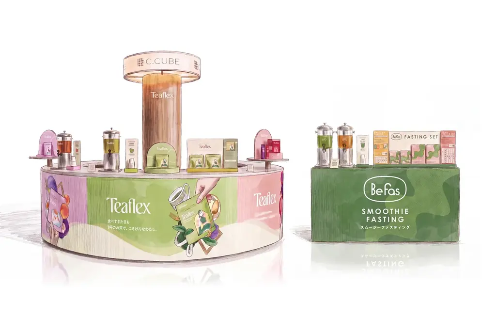 【ブランド初のポップアップ】機能性ティーブランド「Teaflex」×ファスティングブランド「Befas」合同ポップアップ「ストークドストア」を阪神梅田本店にて9月2日より開催 画像 2