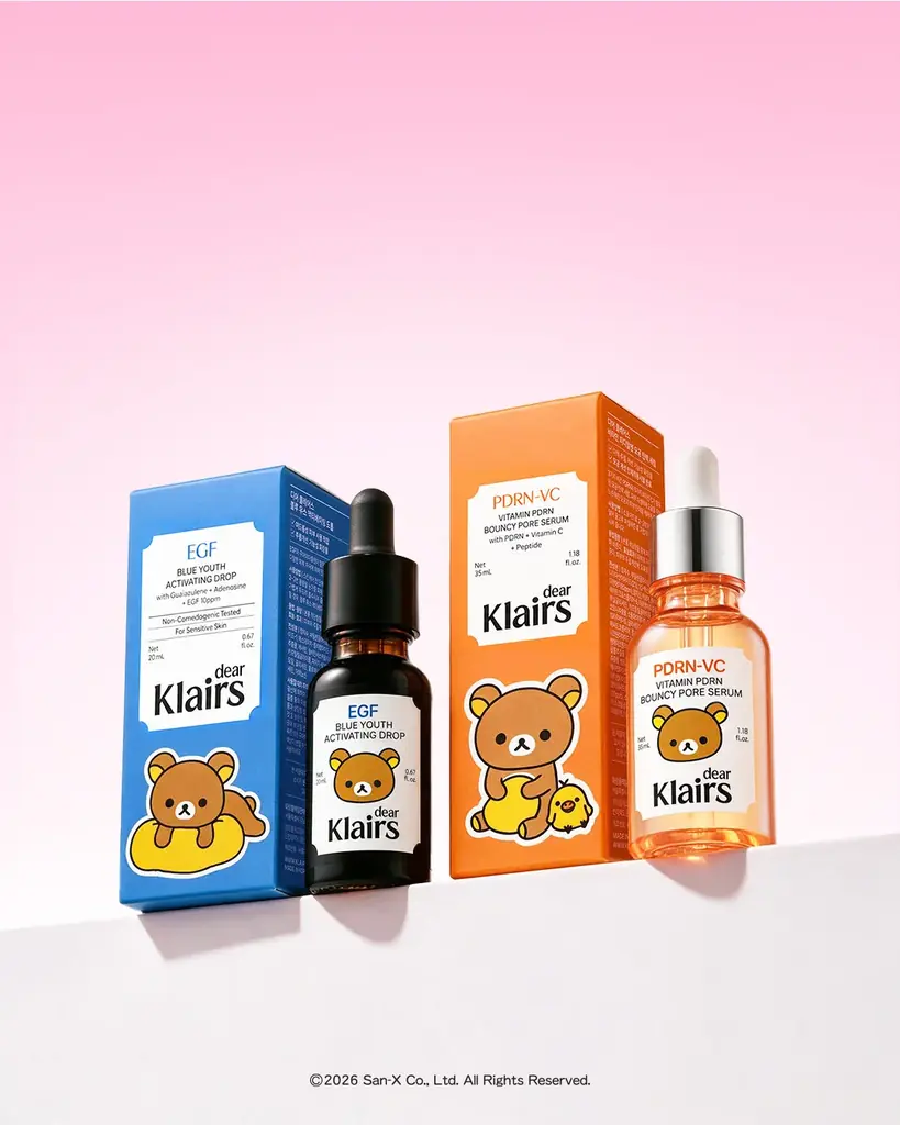 リラックマと韓国スキンケアブランドDear Klairs（クレアス）がコラボレーション♪ リラックマデザイン 日本限定パッケージで登場☆ 画像 2