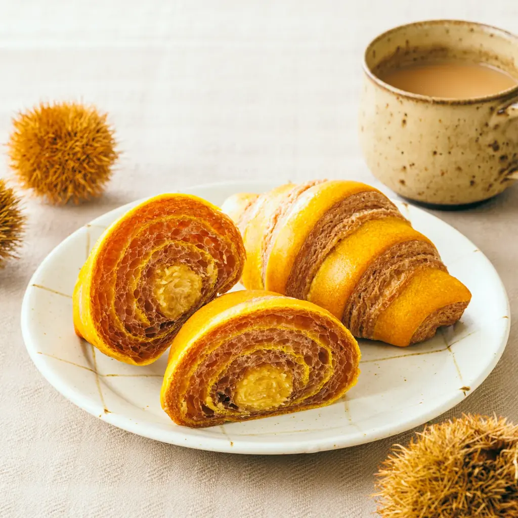 【木村屋總本店】＜新商品＞「あんクロワッサン（マロン×カラメル）」が登場！ 画像 2